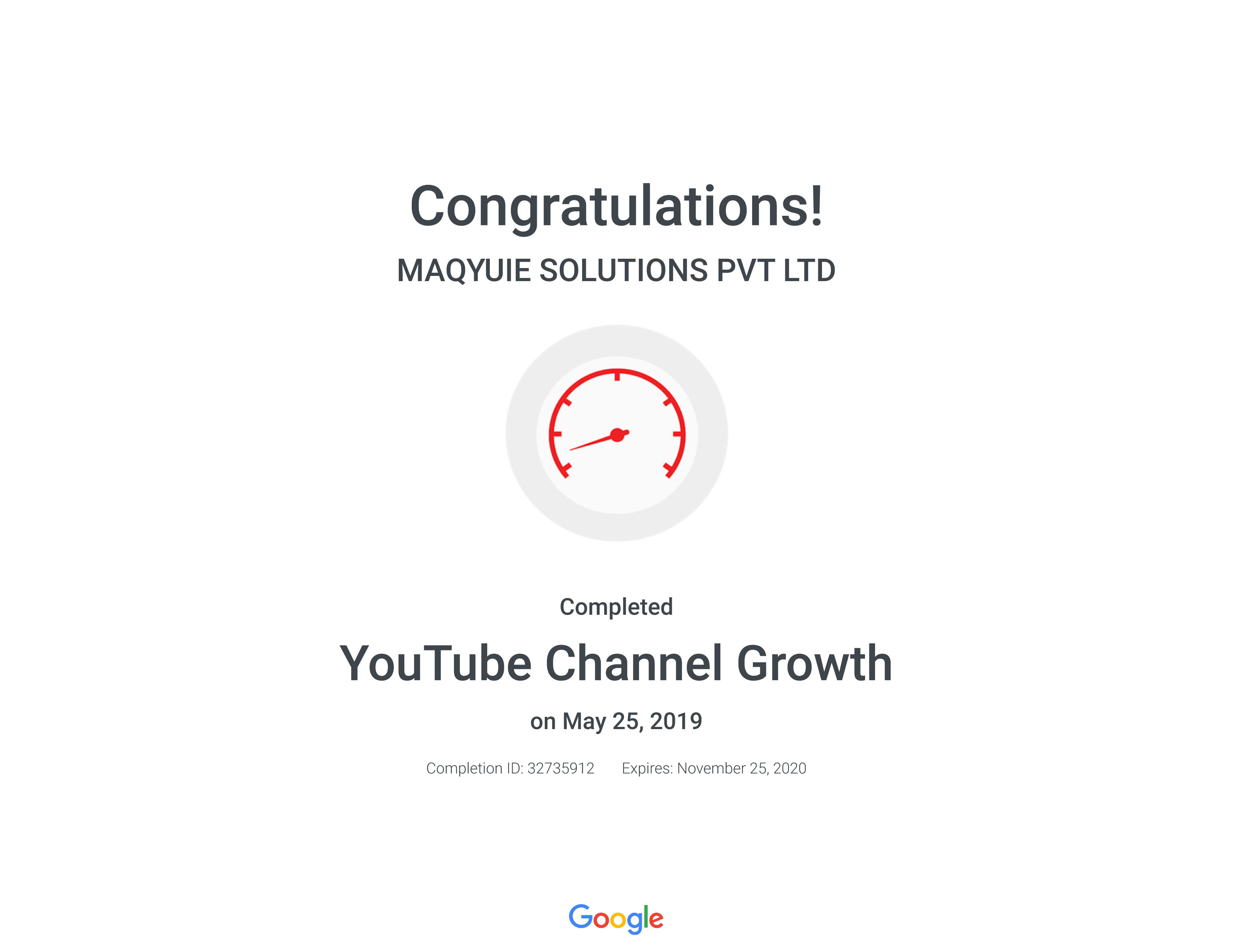 /youtube-channel certificate